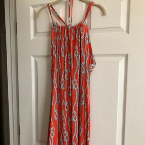 Coral Floral Dress  Worn Once